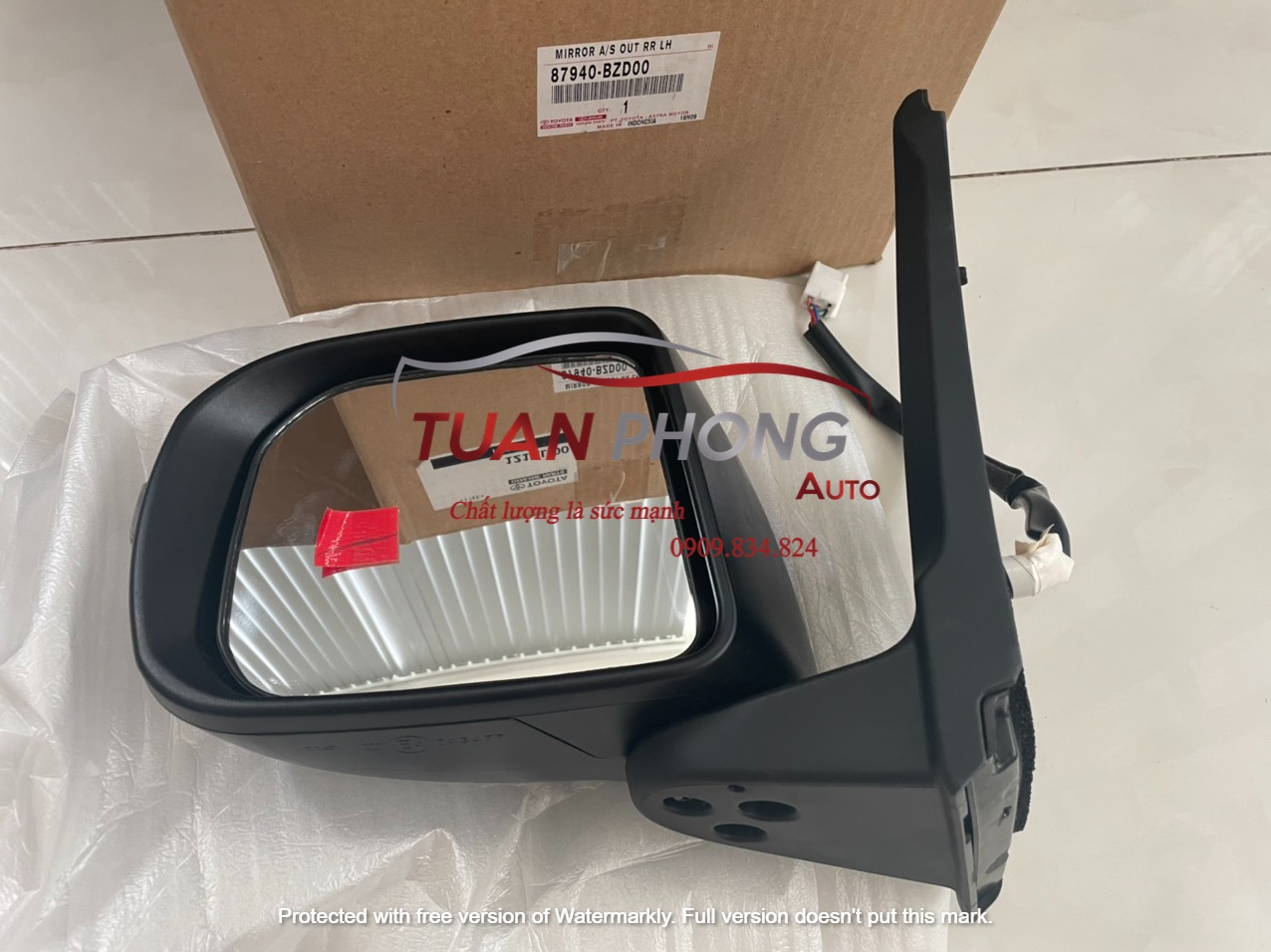 Gương Chiếu Hậu Trái TOYOTA WIGO 2017 2018 2019 Chính Hãng 87940-BZD00-0